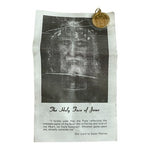 Vintage Holy Face of Jesus Gold Tone Orthodox Medal Pendant 1" Canada New