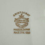 Vintage Aristocrat Arita Yaki Japan Majestic Gold Trim Pasta Plates Set of 5 EXC