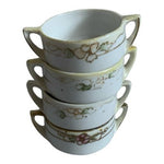 Vintage Hand Painted Noritake Nippon Capitol Building Mini Bowls Set of 4 Good/F
