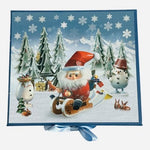 Kathe Wohlfahrt Santa Riding Sleigh Christmas Mug Set Spoon Coaster Vintage NIB