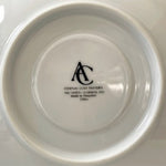 Vintage 1982 Ashley Overseas Eternal Love Saucers Set 4 Platinum Floral China