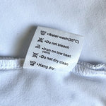 Reoria White High Neck Sleeveless Racerback Bodysuit Womens Size S VG
