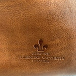 Dooney & Bourke Florentine Leather Shoulder Hobo Bag Tan Brown VG
