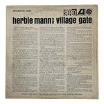 Herbie Mann At The Village Gate Vinyl LP Atlantic Records Jazz Flute G F