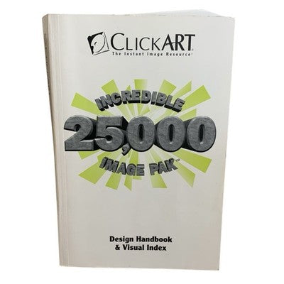 ClickArt Incredible 25,000 Image Pak Design Handbook & Visual Index Book