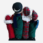 Pacific Rim Vintage 4 Figures Singing Carols Plush 15"x4"x18" Handmade VG