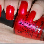 OPI Nail Lacquer Nail Polish Red LOVE IS A RACKET 0.5oz New