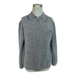 FRENCH CONNECTION Womens Sweater M Grey Wool Zip Front Long Sleeve Cardigan VG