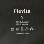 Flevita Women's Black Square Neck Long Sleeve Bodysuit Size S Tummy Control EXC