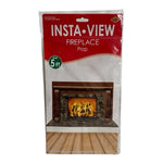 New Beistle Fireplace Insta-View Prop 38"x62" Christmas Wall Holiday Decoration