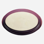 Vintage French Provence Purple Oval Ceramic Casserole Dish 9 Rare Glazed Bakewar