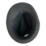 Unisex Manhattan Classic Striped Trilby Fedora Hat One Size Structured Gangster