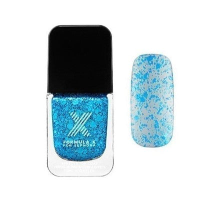 SEPHORA FORMULA X Nail Polish Nail Top Lacquer Color CRASH Blue New