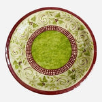 Craftmaster Mistletoe Swirls Christmas Paper Plates 10.25in Set of 18 NIP
