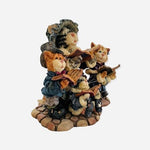 Vintage 1999 Boyds Bears Purrstone Collection Mrs Fezziwig & Marley Figurine Cat