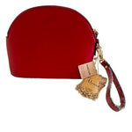 ALYSSA Red Vegan Leather Wrist Bag Small Women's Clutch Travel Handbag NWT