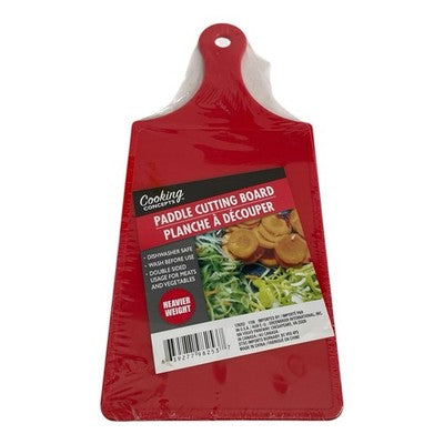 Cooking Concepts Red Paddle Cutting Board Heavier Weight Dishwasher Safe New