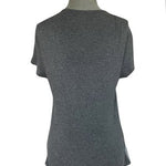 Vince Camuto Womens Size S Faux Suede Front Colorblock Top Grey G