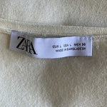Zara Ivory Long Sleeve Button Up Sweater Cardigan Women’s Top Size L Fits M NWOT