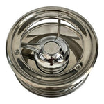 Vintage Stainless Steel Food Warmer Stand Chafing Dish Fuel Burner Holder Exc