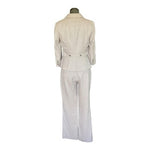 White House Black Market Womens 2pc Suit Set Blazer & Sleek Boot Pants Size 8 VG