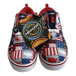 Heelys Pro 20 Prints American Flag USA Patchwork Skate Shoes Mens 8 Womens 9 NIB