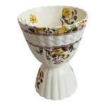 Vintage Copeland Spode Buttercup Pattern England Porcelain Double Egg Cup VG