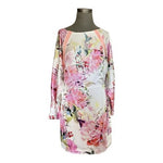 Guess Marciano Petal Perfection Floral Open Back Zip Mini Dress Size L Worn Once