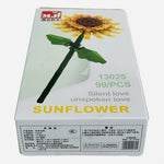 MJ 13025 Sunflower Building Block Set 99pc Botanical Flower Brick Kit NIB