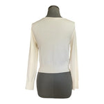 Zara Ivory Long Sleeve Button Up Sweater Cardigan Women’s Top Size L Fits M NWOT
