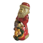 Vintage Santa Claus Tea Light Candle Holder Figurine Ceramic Christmas 1994 Rare