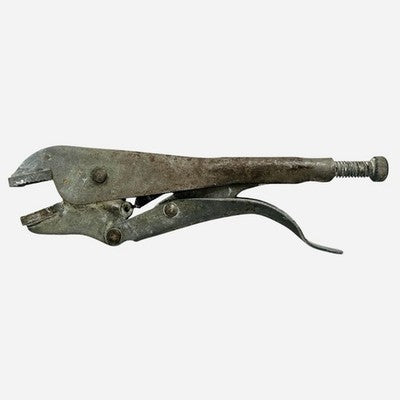 Vintage Challenger USA 3092 Locking Pliers Curved Jaw Vise Grip Style 9.5" Tool