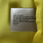 Worthington Yellow Ruffle V-Neck Blouse Cami Set Sheer Sleeveless Womens Sz M VG