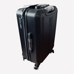 IZOD Zane 24 Inch Hardshell Spinner Luggage Black Expandable Suitcase New
