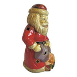 Vintage Santa Claus Tea Light Candle Holder Figurine Ceramic Christmas 1994 Rare
