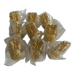 Gold Pineapple Metal Napkin Ring Holders Set of 9 New Wedding Dinner Decor NIP