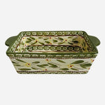Vintage Temp-tations by Tara Old World Green Ceramic 1.5 QT Baker EXC