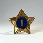 Boy Scouts of America 1 Year Service Star Lapel Pin Gold Tone Vintage BSA
