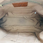 Vintage Jana Feifer Love Luggage Joint Genuine Leather Handbag 17"x4"x10" Brown