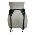 Jezebel Black Lace Garter Belt Suspender Vintage Style L New Without Tag