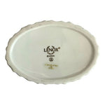 Vintage Lenox 3D Floral Jewelry Trinket Box Nacreous Porcelain Dragonfly 3.75"