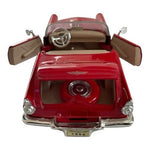 Vintage Motor Max 1956 Ford Thunderbird Convertible 1:24 Red Diecast Model Car