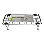 Smart Design Helper Shelf Medium Brown Finish Stackable Wire Rack New