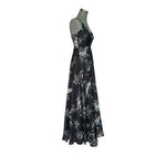 Lulus Made to Flaunt Black Floral Print Maxi Dress Women Size S Sleeveless Dress