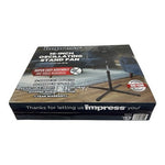 Impress 16" Pedestal Floor Fan Black 3-Speed Oscillating Stand Fan New in Box