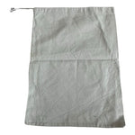Authentic Manolo Blahnik Gray Cotton Drawstring Shoe Dust Bag 13.5x10.5" G+