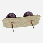 Purple Pearl Stud Earrings Women’s NWOT