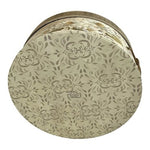 Tri-Coastal Design Carol Robinson Water Lily Floral Round Hat Box 12" EXC