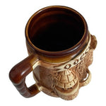 Odessa Ukraine Ceramic Beer Stein Mug Handmade Castle Relief Vintage Pottery New