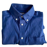 CHAPS Boys Dress Shirt Blue Stretch Button Down Long Sleeve Classic Size 8 NWOT